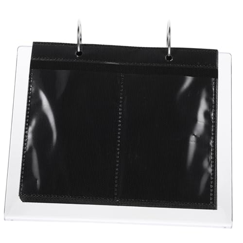 WRITWAA Nagelsticker Display Album Transparent Nagel Decal Organizer Buch Leicht Tragbar Aufbewahrungsbuch für Maniküre Nailart Aufkleber Sammelmappe für Nageldesign von WRITWAA