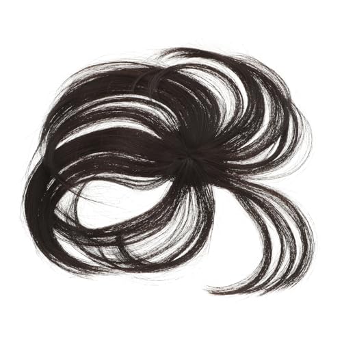 WRITWAA Haarteil Für Frauen Leichter Haartopper Für Dünnes Haar Modischer Haarersatz in Braun-schwarz Für Alltag Und Besondere Anlässe von WRITWAA