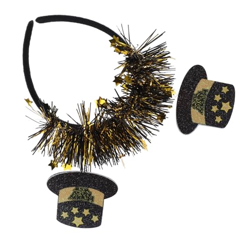 WRITWAA Happy Year Festliches Haarband Mit Sternen-hut Design Für Silvester-feiern Leicht Bequem Einzigartiger Kopfschmuck Für Partys Und Feierlichkeiten von WRITWAA