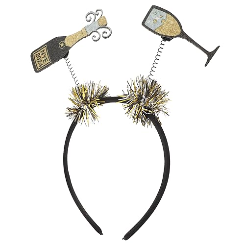 WRITWAA Neujahrs Haarreif Glitzerndes Festival Kopfschmuck Party Stirnband für Erwachsene Leicht und Langlebig Geeignet für Geburtstag Silvester Feier von WRITWAA