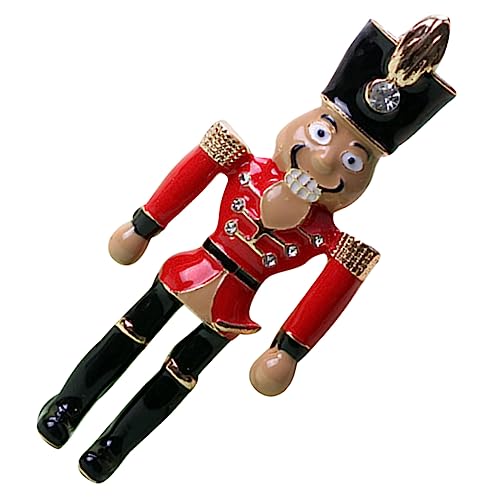 WRITWAA Nussknacker-brosche Schnallen Stifte Charakter Designer-brosche Soldat Anstecknadel Aus Emaille Jungs Nussknacker Brosche Männer Nussknacker Stift Pronomen Metall von WRITWAA