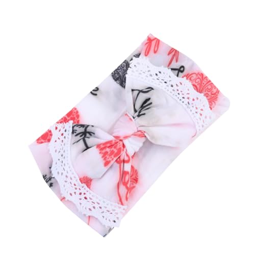 WRITWAA Obst gedrucktes Haarband Babys Stirnbänder Knoten Kleinkind Haarzubehör für Mädchen Kleine Mädchen Haarzubehör neugeborenes Stirnband beugt sich Bowknot-Haarband Magd Stirnband von WRITWAA