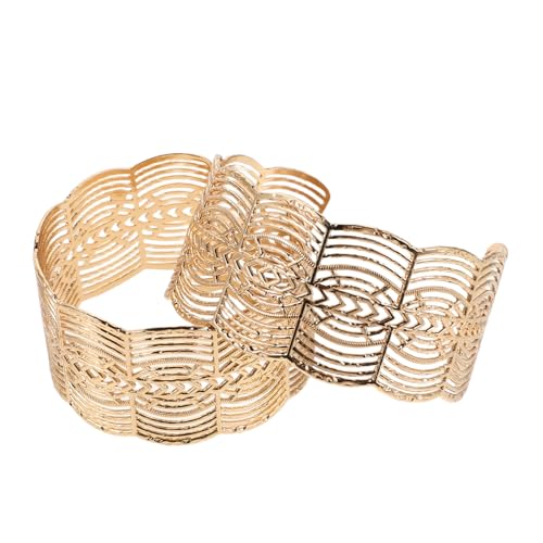 WRITWAA Offene Metall-cuff-armbänder mit Filigranem Spitzen-design Geometrische Hohle Statement-wickelarmbänder Verstellbar Langlebig Modische Armschmuck für Damen WRITWAA Offene Metall-cuff-armbänder mit Filigranem Spitzen-design Geometrische Hohle Statement-wickelarmbänder Verstellbar Langlebig Modische Armschmuck für Damen von WRITWAA