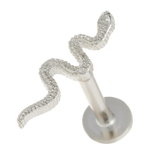 WRITWAA Ohrstecker Schlange Design Leicht und Sicher Komfortabel für Damen und Alltag Schmuckstück für Tragus Helix Piercing und Outfits von WRITWAA