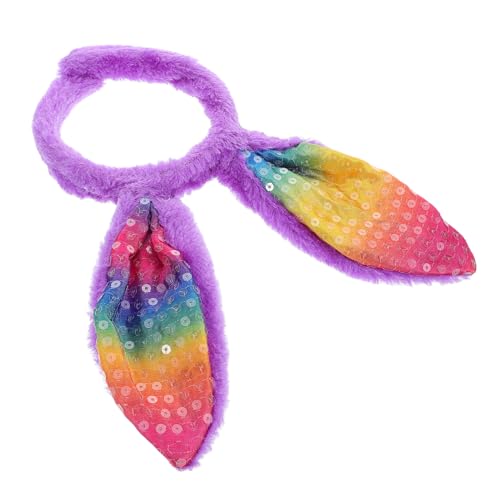 WRITWAA Osterhasenohren Haarreif Mit Farbverlauf Plüsch Hasenohr-stirnband Für Frauen Mädchen Jungen Ostern Cosplay-kostümzubehör von WRITWAA