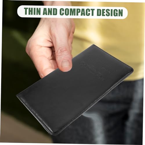 WRITWAA PU Auto Versicherungs und Zulassungskartenhalter Schlankes Langlebiges Dokumentenetui mit Mehreren Fächern Kompakt und Elegant für Geordnete Aufbewahrung im Fahrzeug Geeignet von WRITWAA