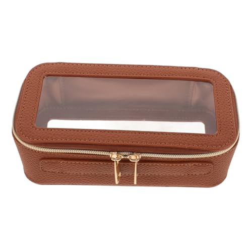 WRITWAA PVC Make up Tasche Für Reisen Tragbar Organizer Mit Reißverschluss Für Damen Und Herren Transparent Großes Fassungsvermögen von WRITWAA