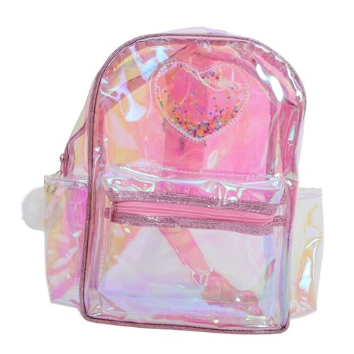 WRITWAA Transparenter Rucksack Mit Herzmuster Für Und Mädchen Für Konzerte Festivals Und Freizeitaktivitäten Große Kapazität Leicht Und von WRITWAA