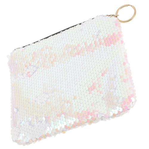 WRITWAA Pailletten Tasche Damen Kosmetiktasche Handtasche Mit Reißverschluss Geldbörse Münzaufbewahrungstasche Für Shopping Party Alltag von WRITWAA