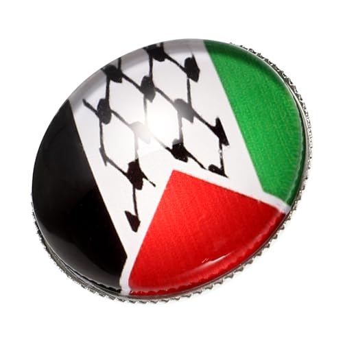 WRITWAA Palästina Flaggen Anstecker aus Langlebiger Vielseitige Brosche für Hemd Hut Tasche Modisches Accessoire zur Unterstützung Palästinas Geeignet für Männer und Frauen von WRITWAA
