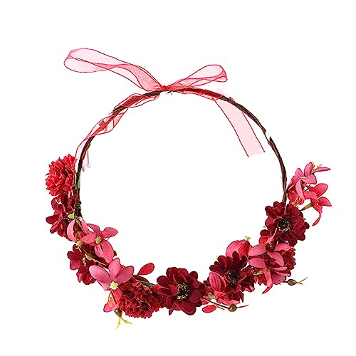 WRITWAA Party-haarreif Aus Hochwertigem Material Leicht Exquisiter Verarbeitung Sonnenblumen-design Für Fröhliche Partys Für Cosplay-events Foto-requisit Rot von WRITWAA