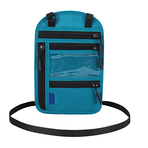 WRITWAA Reisepasshalter Umhängetasche RFID Schutz Multifunktionale Reisebrieftasche Wasserabweisendes Material Für Herren Und Damen Für Reisen Und Reisende von WRITWAA