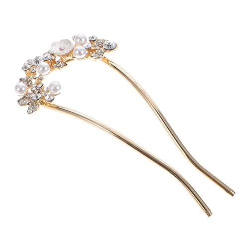 WRITWAA Perlen Haarklammer Bun Haarnadel Mit Perlen Haarspange Für Frauen Haar-accessoire Aus Legiertem Material Für Partys Und Alltag WRITWAA Perlen Haarklammer Bun Haarnadel Mit Perlen Haarspange Für Frauen Haar-accessoire Aus Legiertem Material Für Partys Und Alltag von WRITWAA