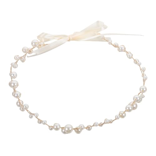 WRITWAA Perlen Haarranke Für Hochzeit Brautschmuck Haarband Kopfschmuck Für Brautjungfern Hochzeitsaccessoires Für Frauen von WRITWAA