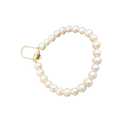 WRITWAA Perlenarmband Damen Rundes Süßwasser perlen Schmuck Elegantes Hand accessoire Geschenkidee für Freundin Mutter Schwester Vielseitig für Alltag Party und Festliche Anlässe WRITWAA Perlenarmband Damen Rundes Süßwasser perlen Schmuck Elegantes Hand accessoire Geschenkidee für Freundin Mutter Schwester Vielseitig für Alltag Party und Festliche Anlässe von WRITWAA