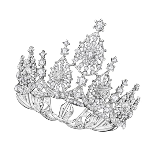 WRITWAA Perlenkrone Haarschmuck für die Hochzeit Brautjungfern Haarzubehör Kopfbedeckung für Mädchen Hochzeitskrone Mädchen Haarzubehör Hochzeit Tiara Tiara-Krone für Frauen Frauen-Tiara von WRITWAA