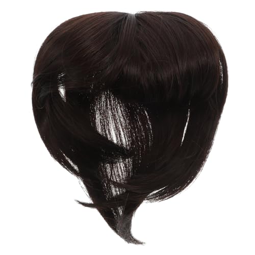 WRITWAA Perücke Haarteil Perücken Spitze Verdünnung Dame kurzer haartopper Haaraufsatz Wiglet Perücke für Mädchen dünner werdendes Haarteil Hochtemperaturdraht von WRITWAA