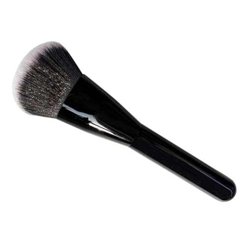 WRITWAA Pinsel für flüssige Foundation Stiftung Wohnung Kissen-Grundlage Tragbarer Foundation-Flüssigkeitspinsel Flüssiger Make-up-Foundation-Pinsel Faserwolle Black von WRITWAA