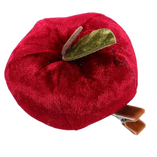 WRITWAA Plüsch Apfel Haarspange für Mädchen und Retro Frucht Haaraccessoire Niedliches Haar Accessoire für Fotoboxen und von WRITWAA
