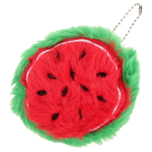 WRITWAA Kawaii Wassermelonen Plüsch Geldbörse Aufbewahrung Für Kinder Mini Geldbörse Mit Schlüsselanhänger von WRITWAA