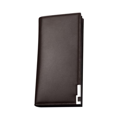 WRITWAA Fashionable Wallet for Men Praktisches Langlebiges Portemonnaie Aus Pu Kaffee Mit Großem Stauraum Für Geld Und Karten Für Alltag von WRITWAA