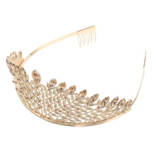 WRITWAA Prinzessin Tiara Hochzeitskrone mit Strass Braut Haaraccessoire mit Funkelnden Details für Hochzeit von WRITWAA