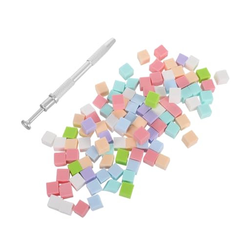 WRITWAA Professionelles Nagelschwamm Greifstift Weiche Nagelschwämme Farbige Mini Beauty Schwämme für Präzises Nail Art Blending und Gel Polish Anwendung für Maniküre und Design von WRITWAA