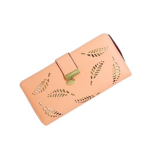 WRITWAA Pu Leder Geldbörse Für Damen Langformatige Clutch Mit Reißverschluss Design Für Alltag Und Ausgehen Bietet Platz Für Bargeld Münzen Und Karten von WRITWAA