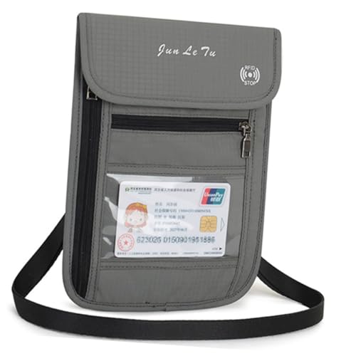 WRITWAA Crossbody Passport Holder Mit RFID-Schutz wasserdichte Schultertasche Für Reiseutensilien Pouch Für Männer Und Frauen von WRITWAA