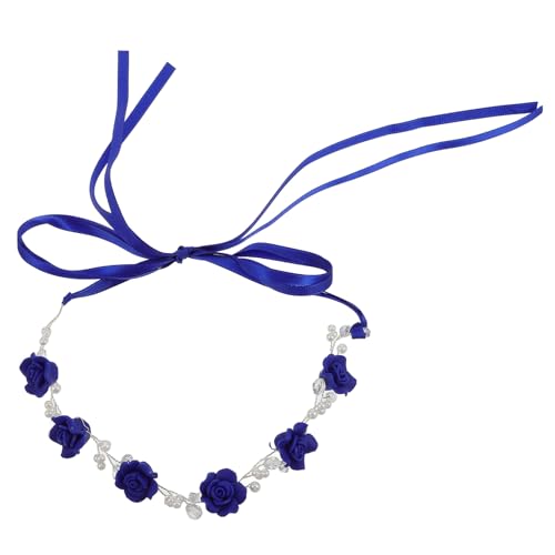 WRITWAA Retro Blumenhaarreif mit Perlen Handgemachter Brautschmuck für Haaraccessoires für Hochzeiten und Besondere Anlässe von WRITWAA