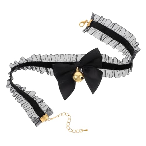 WRITWAA Retro Glocken Choker für Frauen mit Schleife Lolita Halskette Verstellbares Cosplay Schmuckstück für Partys und Alltag Vielseitig Einsetzbar Auffälliger Stil von WRITWAA