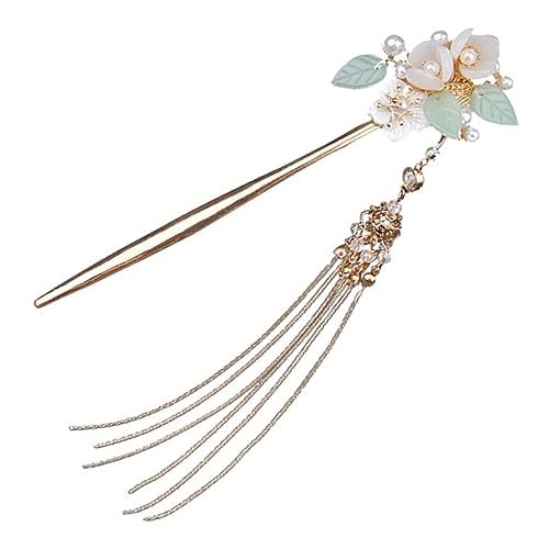 WRITWAA Retro Perlen Haarnadel mit Quaste Chinesische Haarstäbchen für Damen für Hochzeiten Partys und Einfach zu Verwenden Schont das Haar Elegant von WRITWAA