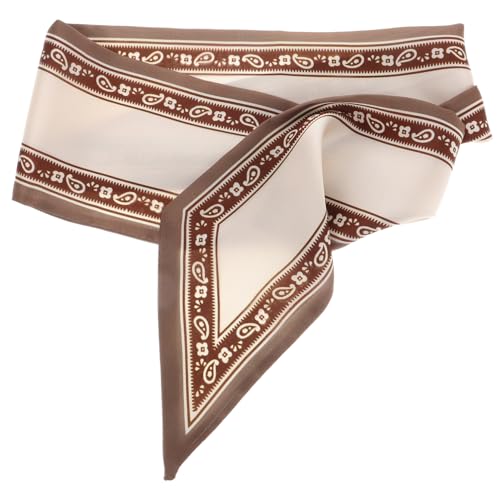 WRITWAA Halstuch Aus Seide Satin-haartuch Damen-haarband Taschenaccessoire Wickel Für Handtasche Seidenkopftuch Modisches Halstuch Haarschmuck Für Damen von WRITWAA