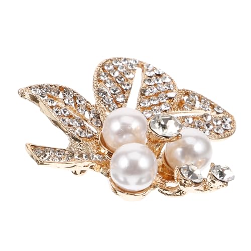 WRITWAA Rhinestone Brosche mit Blattdesign Unisex Dekorationspin für Kleidung Schals und Hüte Eleganter Schmuck für Festivals und Besondere Anlässe von WRITWAA