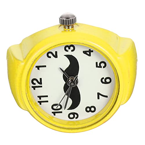 WRITWAA Stilvolle Fingeruhr Armbanduhr für Jungen und Mädchen Runde Uhr Uhrendekor Leicht Zu Lesen Große Zahlen Gelb WRITWAA Stilvolle Fingeruhr Armbanduhr für Jungen und Mädchen Runde Uhr Uhrendekor Leicht Zu Lesen Große Zahlen Gelb von WRITWAA