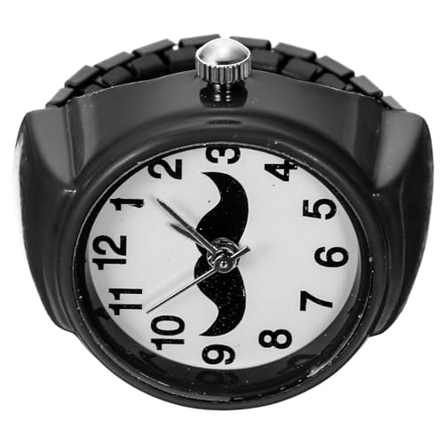 WRITWAA Dekorativer Fingerring Stylische Ringuhr Abs-Material Lässiger Damen-fingeruhr Modisches Armbanduhren-Design Klein Und Exquisit Retro- Praktische Uhr Gute Dekorationswirkung von WRITWAA