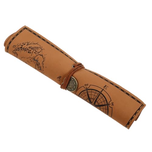 WRITWAA Aufrollbare Kosmetiktasche Aus Kunstleder Schmal Reißverschluss Für Make-up Stifte Bleistifte Marker Vielseitige Aufbewahrungstasche Reise-Organizer von WRITWAA