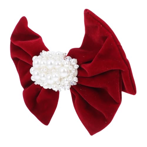 WRITWAA Rote Schleife Haarnadel 1 Stück Damen Haarspange Bowknot Design Rutschfest für Dünnes Dickes Haar Bezauberndes Haarschmuck für Reisen und Anlässe von WRITWAA
