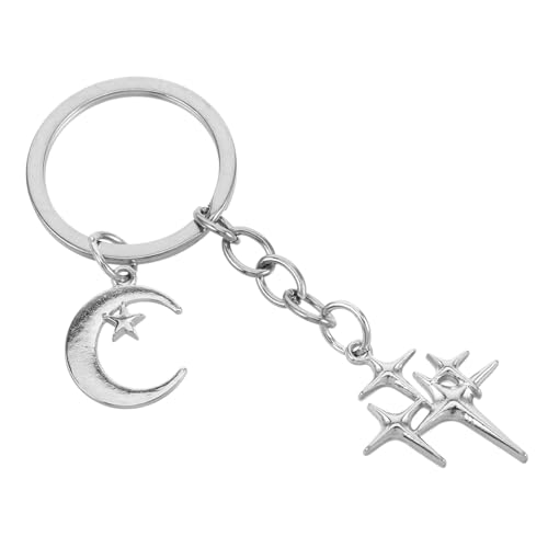 WRITWAA Cute Star Und Mond Schlüsselanhänger Stilvolle Taschenanhänger Für Frauen Und Mädchen Funkelnde Deko Für Schlüsselbund Rucksack Oder Handtasche Perfektes Für Jeden Anlass von WRITWAA