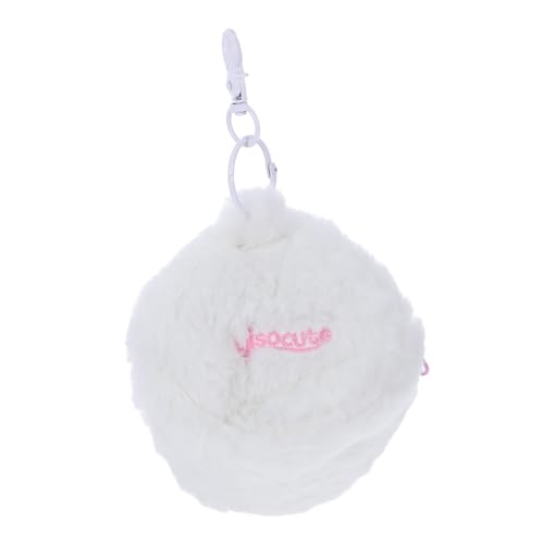 WRITWAA Runde Cartoon Tasche mit Reißverschluss Adorable Pouch für Ohrhörer und Datenkabel Schlüsselanhänger für Schule und Freizeit von WRITWAA