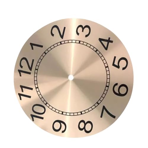 WRITWAA Runder Metall uhrzifferblatt Ersatzteil Roségold DIY Wanduhr Bastelset Robust Glatte Kanten für Uhr Reparatur und Herstellung von WRITWAA