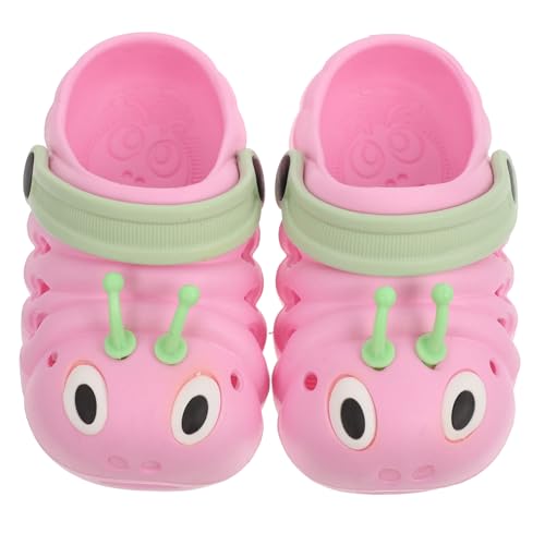 WRITWAA Sandalen Sommer Strandschuhe mit Cartoon Raupe Rutschfest Leicht Atmungsaktiv für Jungen und Mädchen Bequeme Hausschuhe für Alltag und Party von WRITWAA