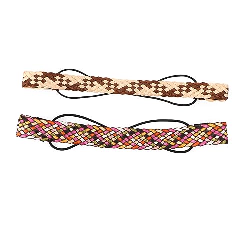 WRITWAA 2stücke Elastische Bunte Yoga-stirnbänder Für Schweißabsorption Bequeme Kopfband Für Sport Und Fitness Für Yoga Laufen Und Training von WRITWAA