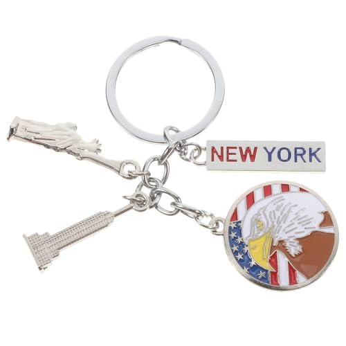 WRITWAA Freiheitsstatue Schlüsselanhänger Handtaschenzubehör Souvenir Für Und Amerikanischer Kultur Für Unabhängigkeitstag von WRITWAA