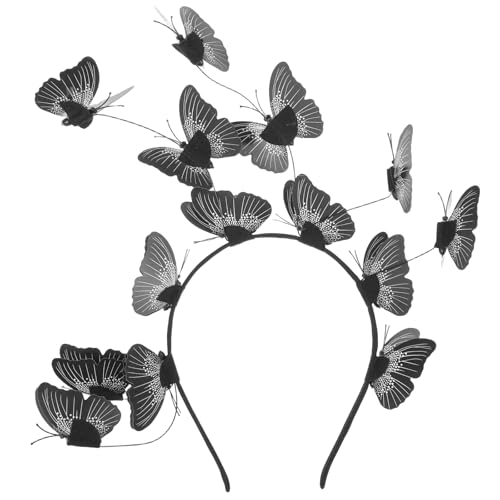 WRITWAA Schmetterlings-Stirnband: Elegantes Schmetterlings-Hochzeitshaarband für Bräute – Braut-Kopfschmuck-Accessoires für Hochzeiten, Partys und Fotoshootings von WRITWAA