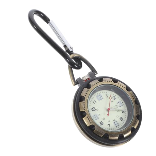WRITWAA Hängende Uhr Karabiner Taschenuhr Mini-größe Feines Handwerksmaterial Uhrenclip Für Outdoor-aktivitäten Zufällige Auswahl von WRITWAA