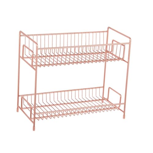 WRITWAA Schreibtisch-organizer-ständer Aus Eisen Zweilagiges Aufbewahrungsregal Für Kleinigkeiten Kosmetikhalter Schreibtischregal Für Büro Und Zuhause von WRITWAA
