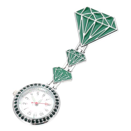 WRITWAA Schwesterntisch Damen-digitaluhren Pflegerische Grundlagen Pin Auf Taschenuhr Hängende Reversuhr Taschenuhr Testen Krankenschwestern Schauen Zu Mädchenuhren Süße Uhr Green Glas von WRITWAA