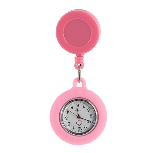 WRITWAA Clip Schwesterntisch Medizinische Uhr Taschenuhr Männer Geschenke Stilluhren Für Damen, Geschenke Für Männer Schlüsselanhänger Band Pflegeclip Mann Anschauen Quarz Betrachten von WRITWAA