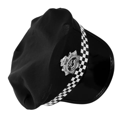WRITWAA Spielt Hut Sicherheitskostümhut Polizeizubehör Für Damen Polizeikostümzubehör Für Erwachsene Polizistenkostüm Für Erwachsene Und Damen Polizeikostüm Damen Polyester Navy von WRITWAA
